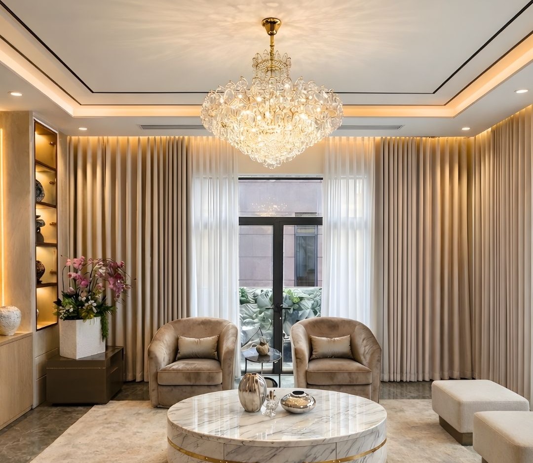 Rèm Vải Biệt Thự 2 Lớp