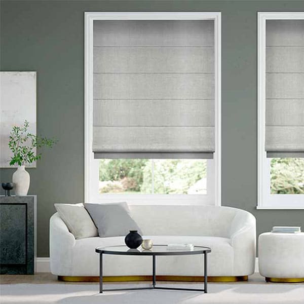 Rèm Roman Cửa Sổ Phòng Khách [Giá Rẻ] - Màu Xám