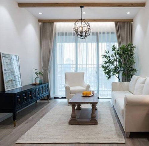 Rèm Vải Cản Nắng Phòng Khách Hiện Đại, Sang Trọng - Ảnh 2