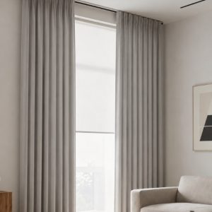 Rèm Vải Polyester Nordic Calm Tối Giản