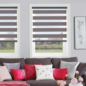 Rèm Cửa Sổ Cầu Vồng Hàn Quốc Màu Nâu Đẹp