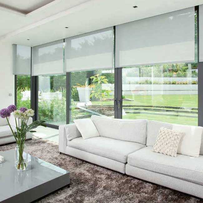 Rèm Cuốn Lưới Sang Trọng Phòng Khách